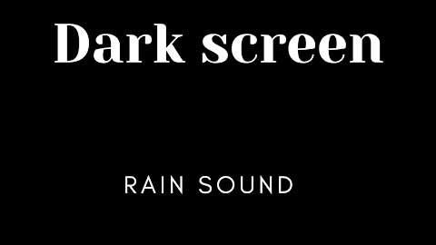 Rain sound for sleeping and relaxing !!!
