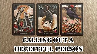 🌜 🀧 🌛 Tarot Reading - Calling Out a Deceitful Person