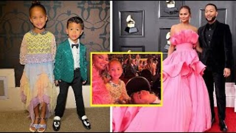 John legend Chrissy And Their Kids Luna & Miles Were Dressed to Impress for the 2022 Grammys!🥰