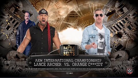 AEW Battle of the Belts VII Cassidy v Archer w/ Jake Roberts for the AEW International Title