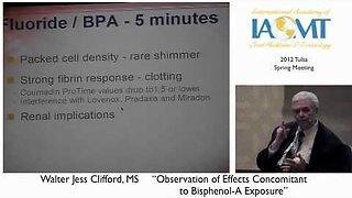 Walter Jess Clifford, MS, discusses Bisphenol-A-Exposure in Dentistry IAOMT Tulsa 2012