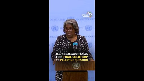 U.S. AMBASSADOR CALLS FOR ‘FINAL SOLUTION’ TO PALESTINE QUESTION