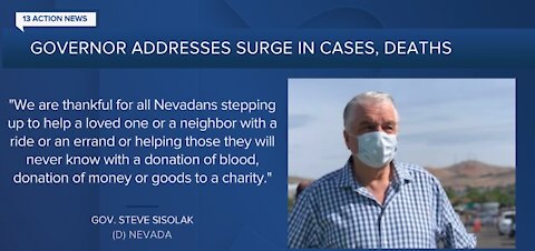 Gov. Sisolak calls Nevada's COVID situation 'dangerous'