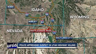 Police apprehend suspect in Utah highway killing