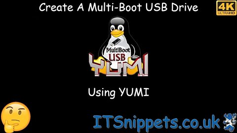 Create A Multi-Boot USB Drive Using Yumi (@youtube, @ytcreators)