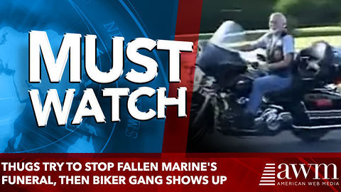 Thugs Try To Stop Fallen Marine's Funeral, Then Biker Gang Shows Up