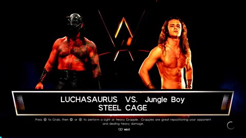 AEW Full Gear 2022 Luchasaurus vs Jungle Boy Jack Perry in a Steel Cage match