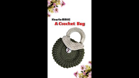 How To Crochet Half- Circle Bag #shorts