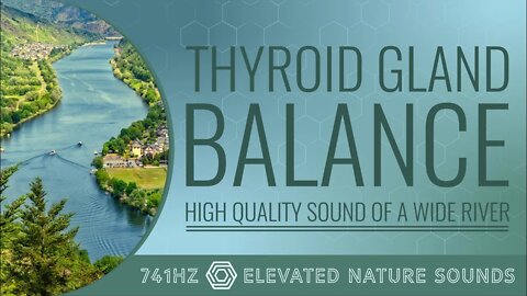 Thyroid Gland Balance 741Hz Elevated HQ Ambient Sound of a Wide River Healing Pure Tone