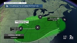 Strong Storms Possible Thursday