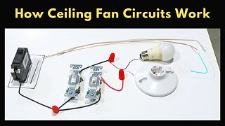 Ceiling Fan Installation and Circuitry Explained | Controller and Two Switch Circuits Demonstrated