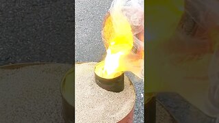 Casting With Molten Brass