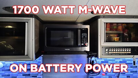 Ambulance Conversion Microwave On Battery Power Install | Building The Campulance