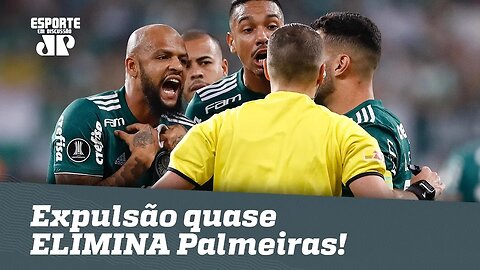 Irresponsável! Expulsão de Felipe Melo quase ELIMINA Palmeiras!