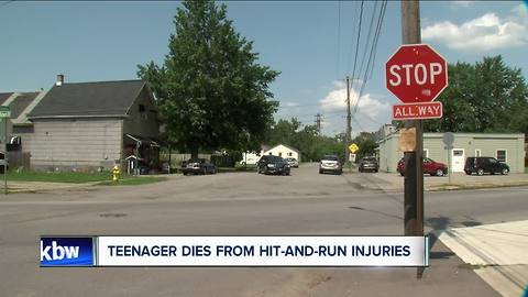 Teen dies after hit-and-run