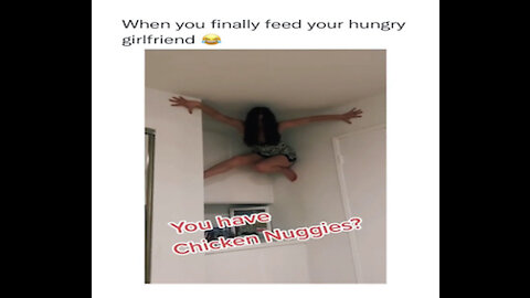 When you finally feed your hungry girlfriend...😨