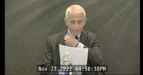 Fauci Under Oath Nov 23, 2022: "Disinformation and misinformation is the enemy of the people, yes"