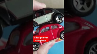 Miniaturas Fusca Beetle Hot Wheels e Matchbox comparativo de marcas