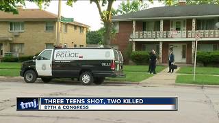 Three teens shot, two killed