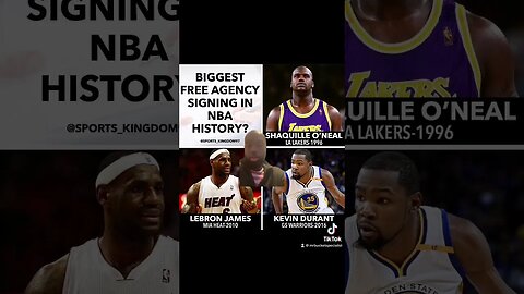 Which was the biggest free agency signing ? #basketball #nba #sports #fypシ #tiktok