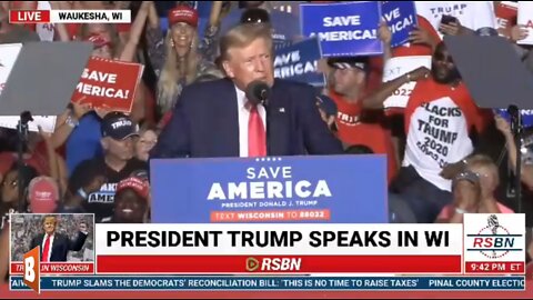 LIVE: Former President Donald Trump Holding Save America Rally in Waukesha, WI...