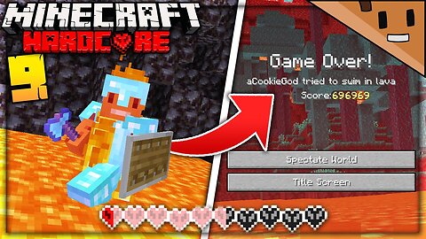 I ALMOST DIED in my Hardcore Minecraft Series... (#9)