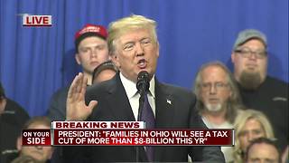 President Donald Trump promotes Republican tax plan at Cincinnati area business