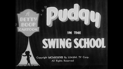 "The Swing School" (1938 Original Black & White Cartoon)