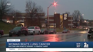 Woman beats lung cancer