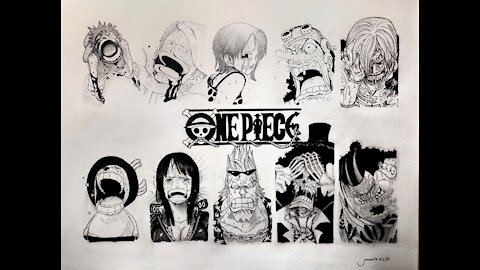 One Piece Art - Strawhat's Crew