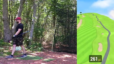 Plum Creek Golf Club - 18 Hole Sim Course Vlog Simulator Garmin R10 Launch Monitor HTH #PeteDye