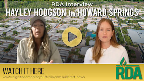 Monica interviews a healthy young lady who got forced into Howard Springs quarantine
