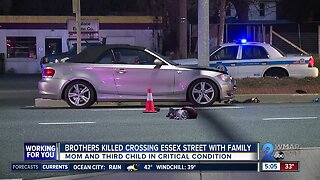 Car strikes mother and three children, killing two Monday in Essex