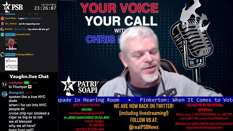 2023-12-16 23:21 EST - Your Voice, Your Call: with Chris Moore