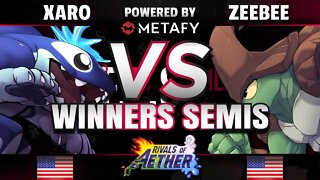 FPS4 Online - Xaro (Orcane) vs. InC | ZeeBee (Kragg/Etalus) - Rivals of Aether Winners Semis