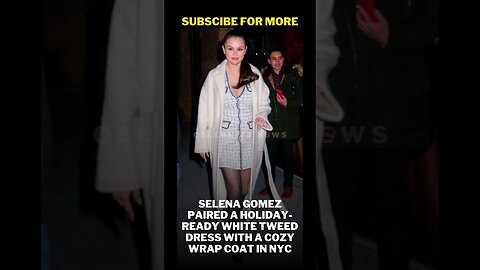 Selena Gomez Paired a Holiday Ready Dress