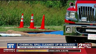 Chemical spill in Owasso cleaned up