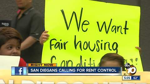 San Diegans calling for rent control