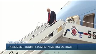 President Trump tours Ford plant in Ypsilanti