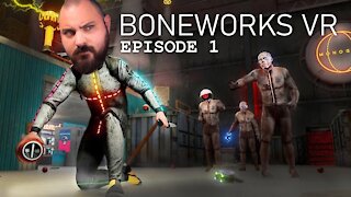 Trying Boneworks VR! Very trippy experience! Episode 1