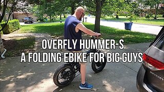 Overfly Hummer-S Folding E-Bike Review for Bigger Guys! 👨‍🦰🚴‍♂️ #ebike #youtube #explore #share