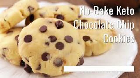Keto No Bake Chocolate Chip Cookies