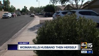 Husband and wife dead in apparent murder-suicide in Gilbert