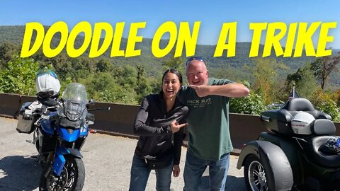 First Time on a Tri Glide: Doodle on a Motorcycle