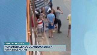 Crime em Caratinga: Homem é Baleado quando Chegava para Trabalhar.