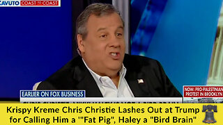 Krispy Kreme Chris Christie Lashes Out at Trump for Calling Him a '"Fat Pig", Haley a "Bird Brain"