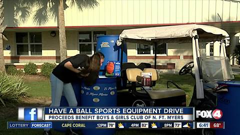 13-year-old Cape Coral student starts sports equipment drive to help classmates in need