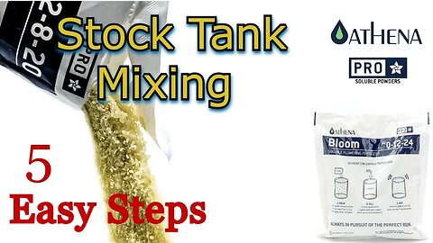 How to Mix Athena Pro Line (CORE) - 5 EASY steps - Stock Tank Concentrate (Updated for Copyright)