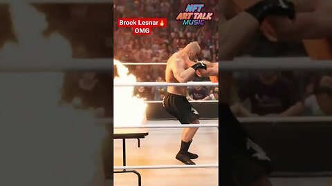 Brock Lesnar Set on Fire 🔥 Cody Rhodes American Nightmare 😳🤼‍♂️🎮 WWE 2k23