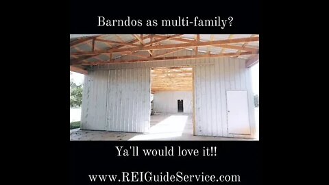 Barndo as a house is a good investment...multi-family barndo is a great one.